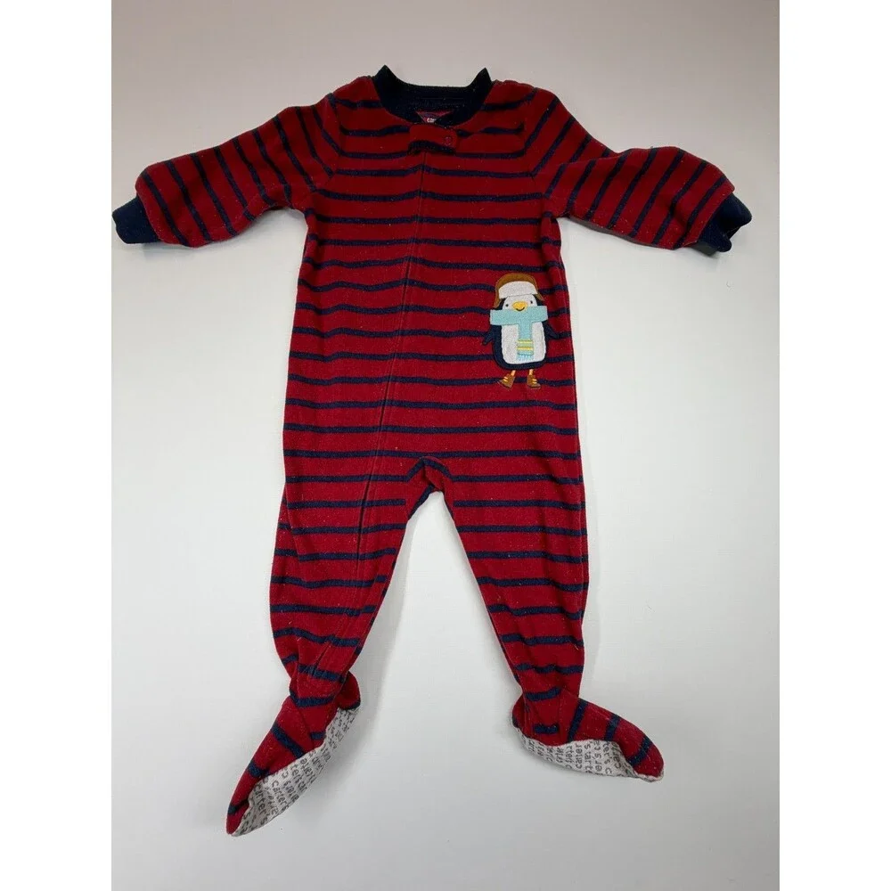Baby Boy Clothes Lot 12M Carter’s Cat & Jack Disney Sleepers Outfit Set